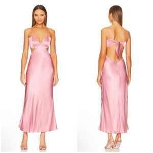 Bardot Rome Diamonte Slip Dress in Blush Pink Size 4